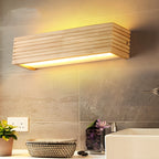 Sculptural Solid Wood LED Wall Lamp | Nordic Wall Accent