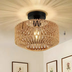 Natural Bamboo Chandelier Ceiling Lamp | Refined Home Style Beige