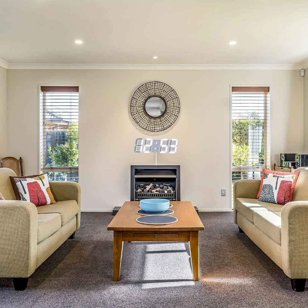 Contemporary LED 3D Digital Clock with Calendar Display