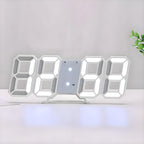 Contemporary LED 3D Digital Clock with Calendar Display