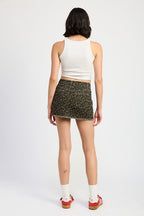 Women’s Printed Denim Skirt – Casual Everyday Style