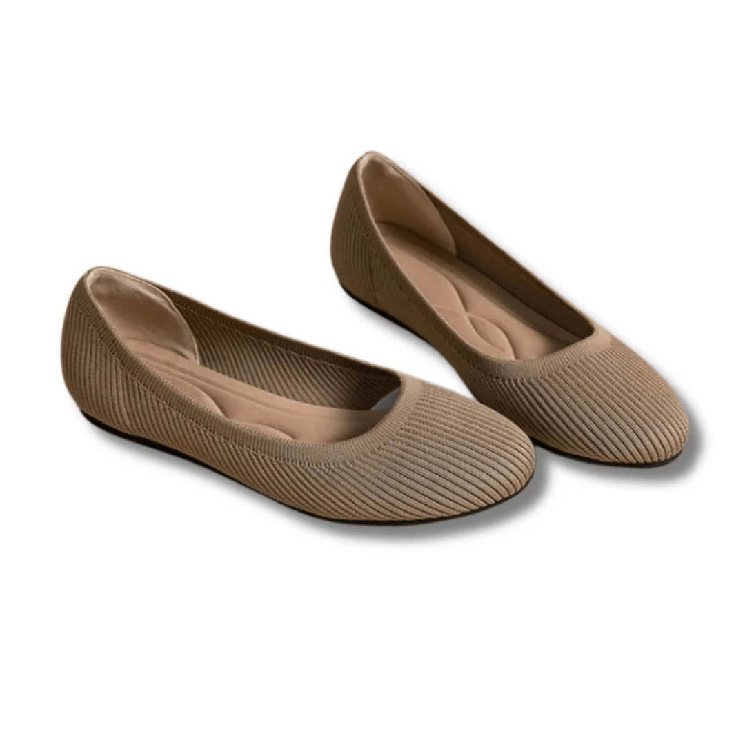 Women’s Elegant Comfortable Ballerina Shoes Brown