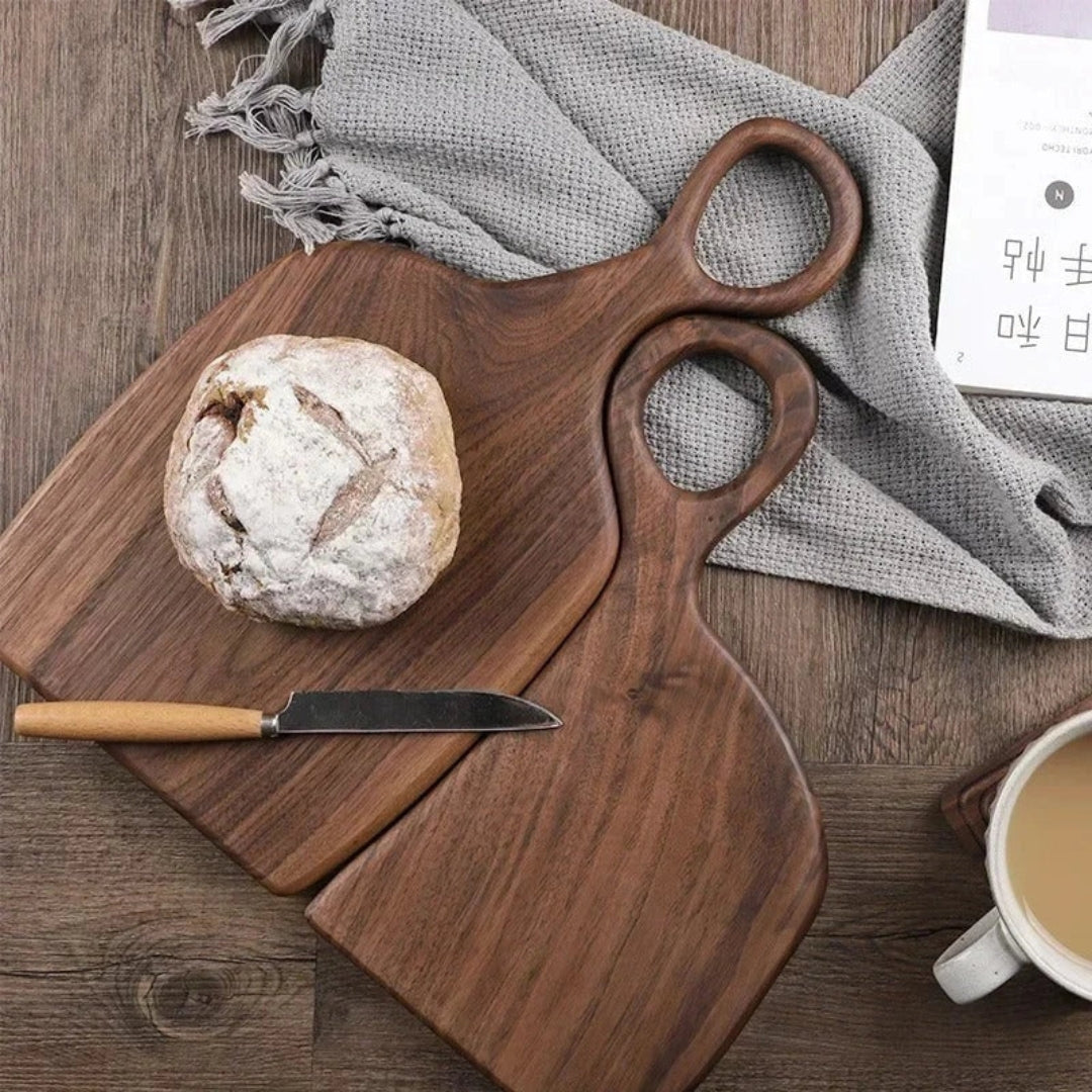 Crafted Walnut Cutting Board for Serving Charcuterie Style