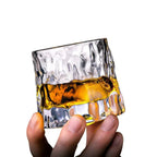 Premium Whiskey Glass with Rotating Base for Balanced Flavor