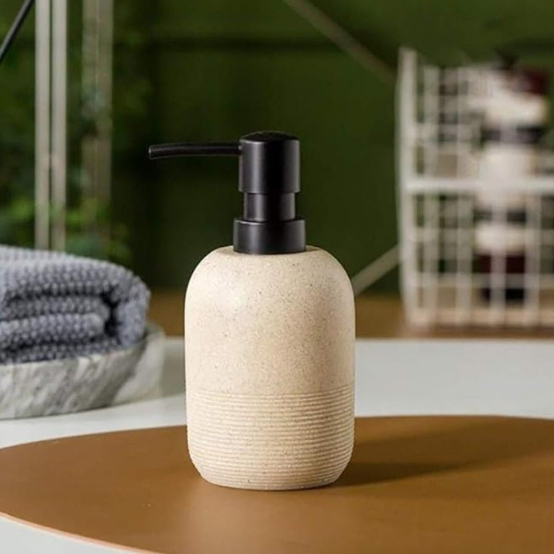 Elegant Resin Soap Dispenser | Stylish Bathroom Countertop