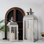 Timeless Stainless Steel Lantern Set | Stylish Room Accent