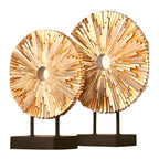 Elegant Round Resin Figurine | Subtle Luxury Home Accent