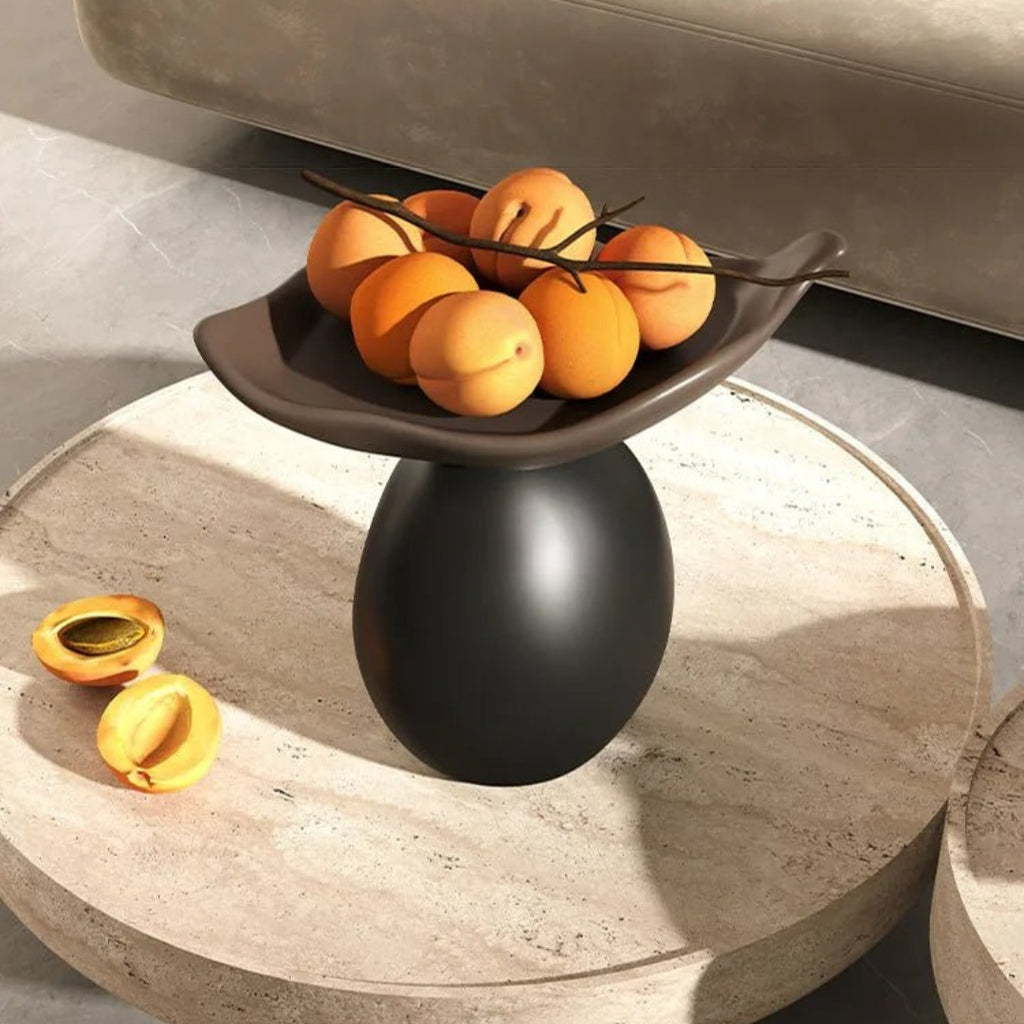 Artistic Asymmetrical Resin Sculptural Bowl for Kitchen