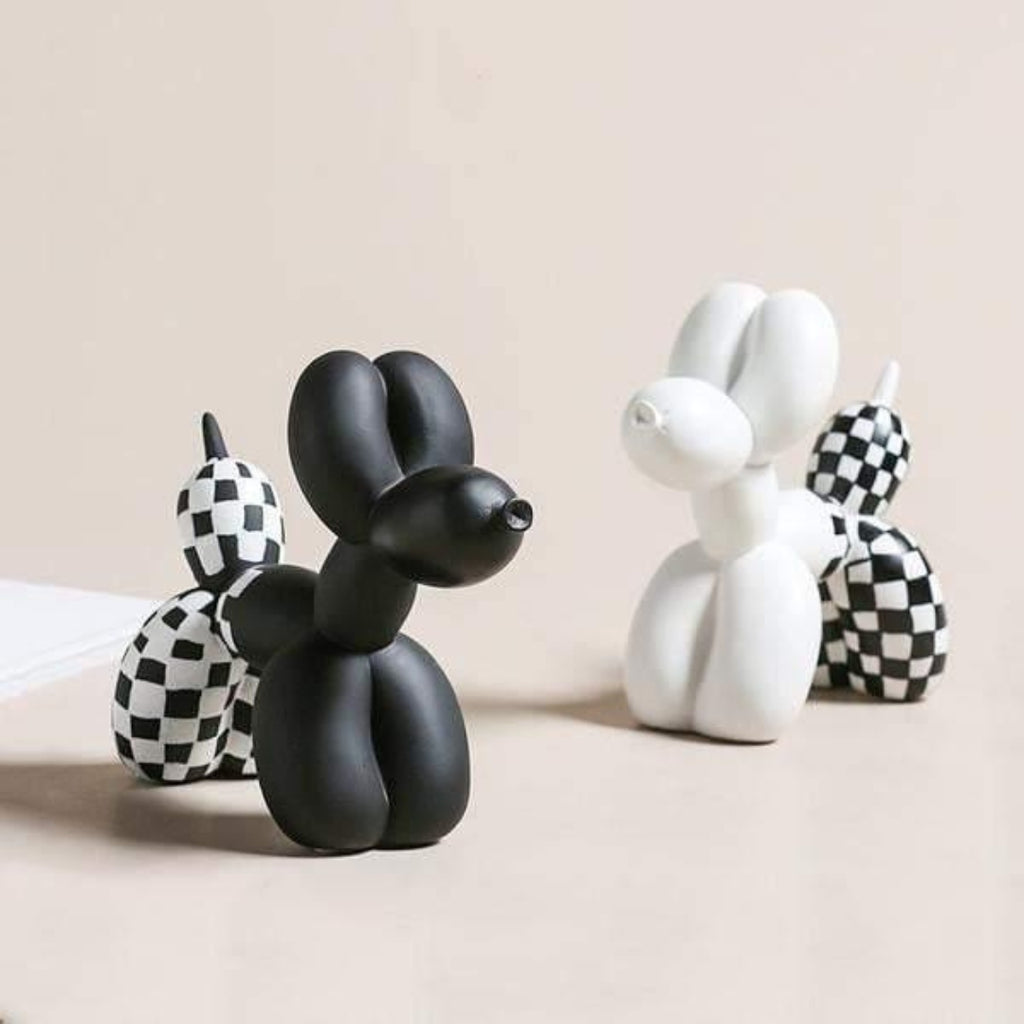 Balloon Dog Figurine for Modern Playful Home Decor Interior
