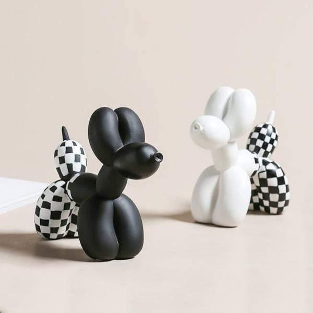Balloon Dog Figurine for Modern Playful Home Decor Interior