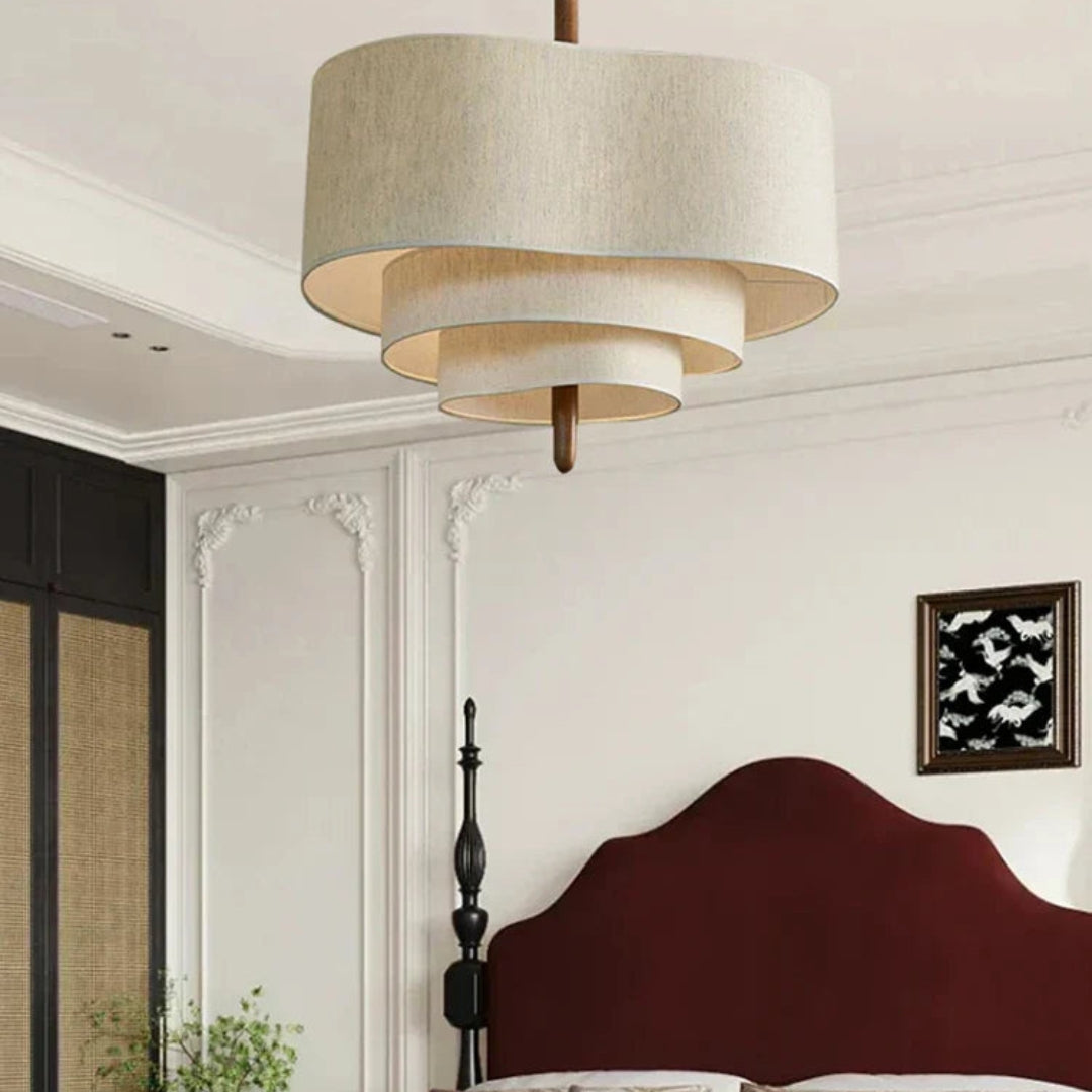 Sculptural Fabric Chandelier Ceiling Light | Modern Home