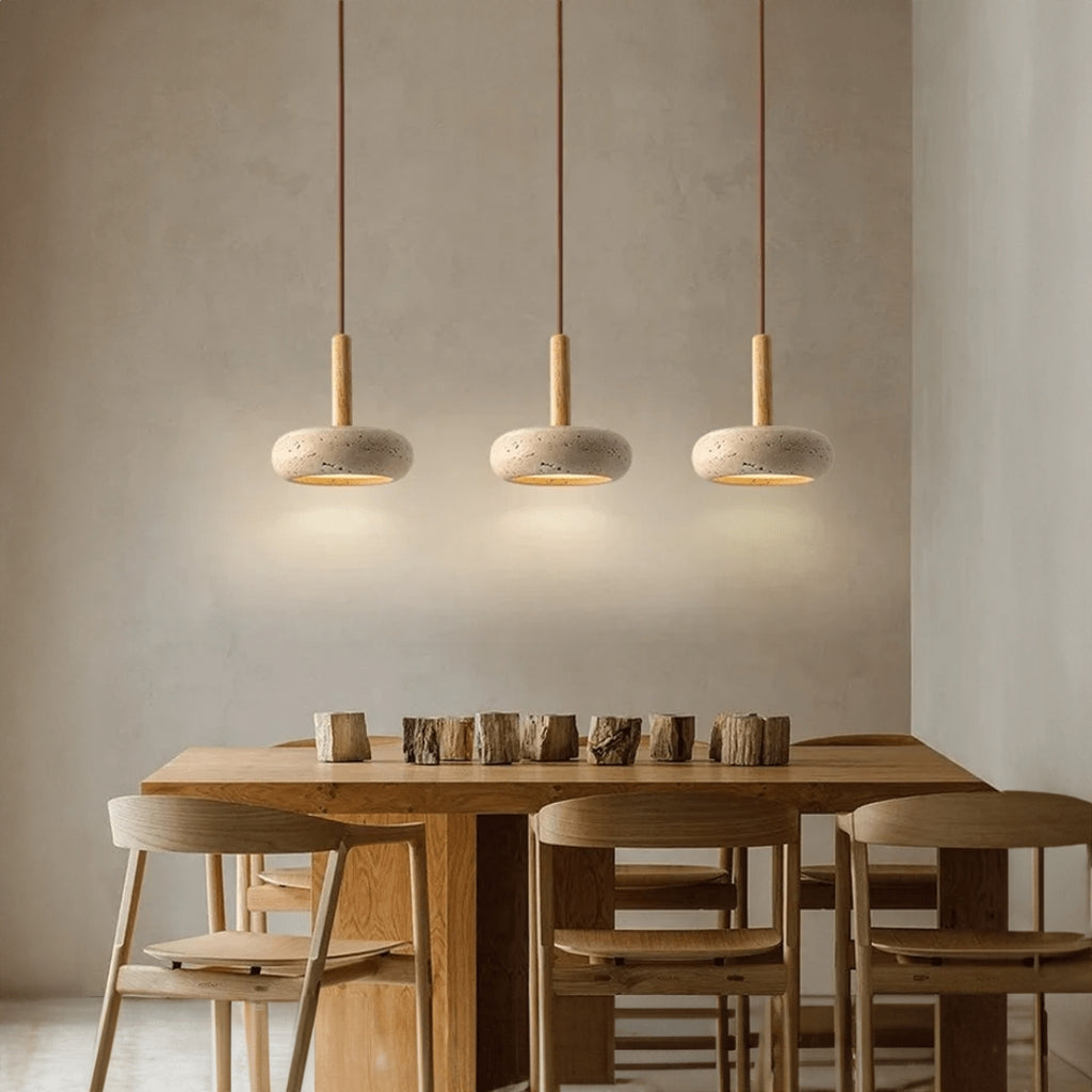 Minimalist Stoneware LED Pendant Light | Modern Interiors 10W