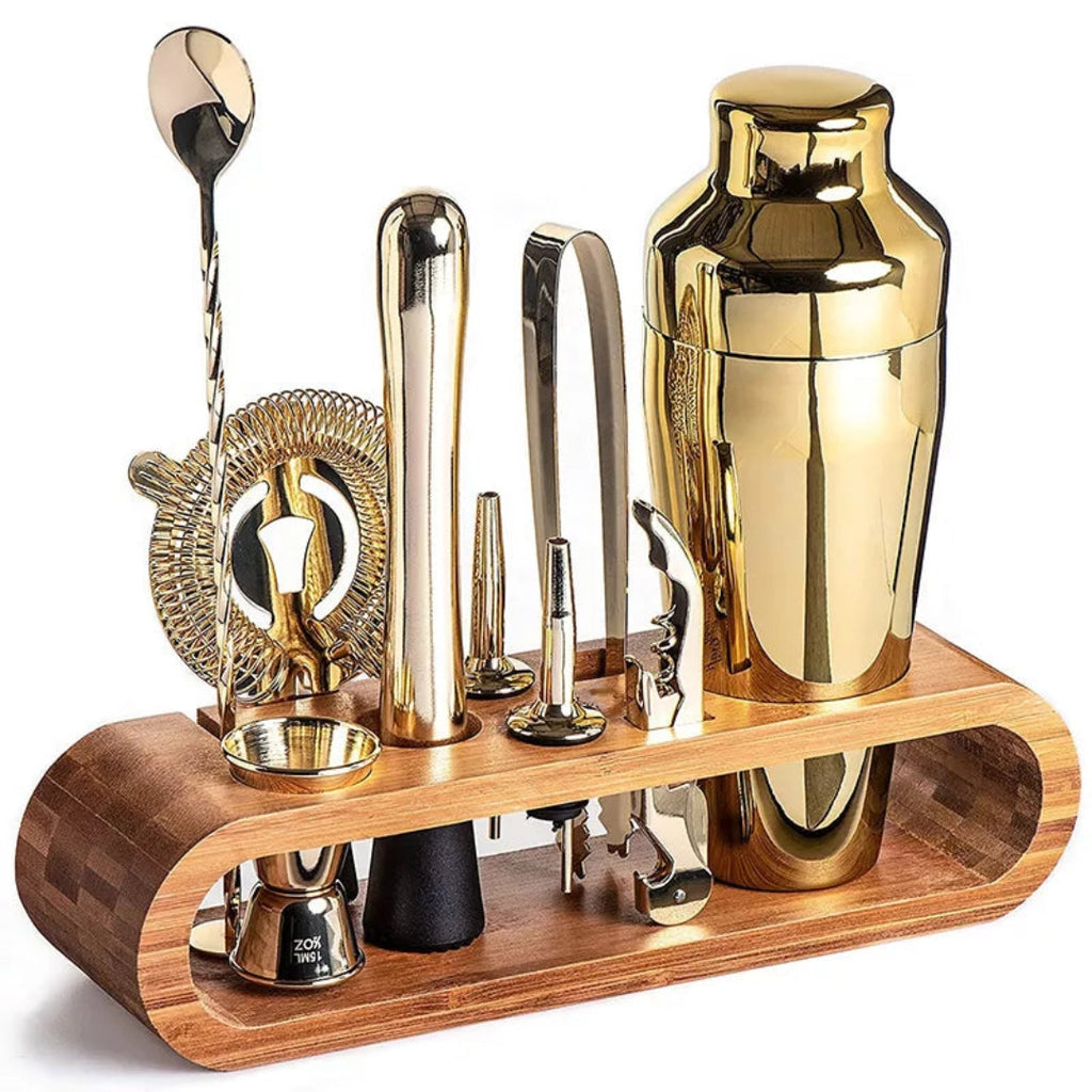 Professional Cocktail Bar Set | Elevated Home Bar Experience Gold
