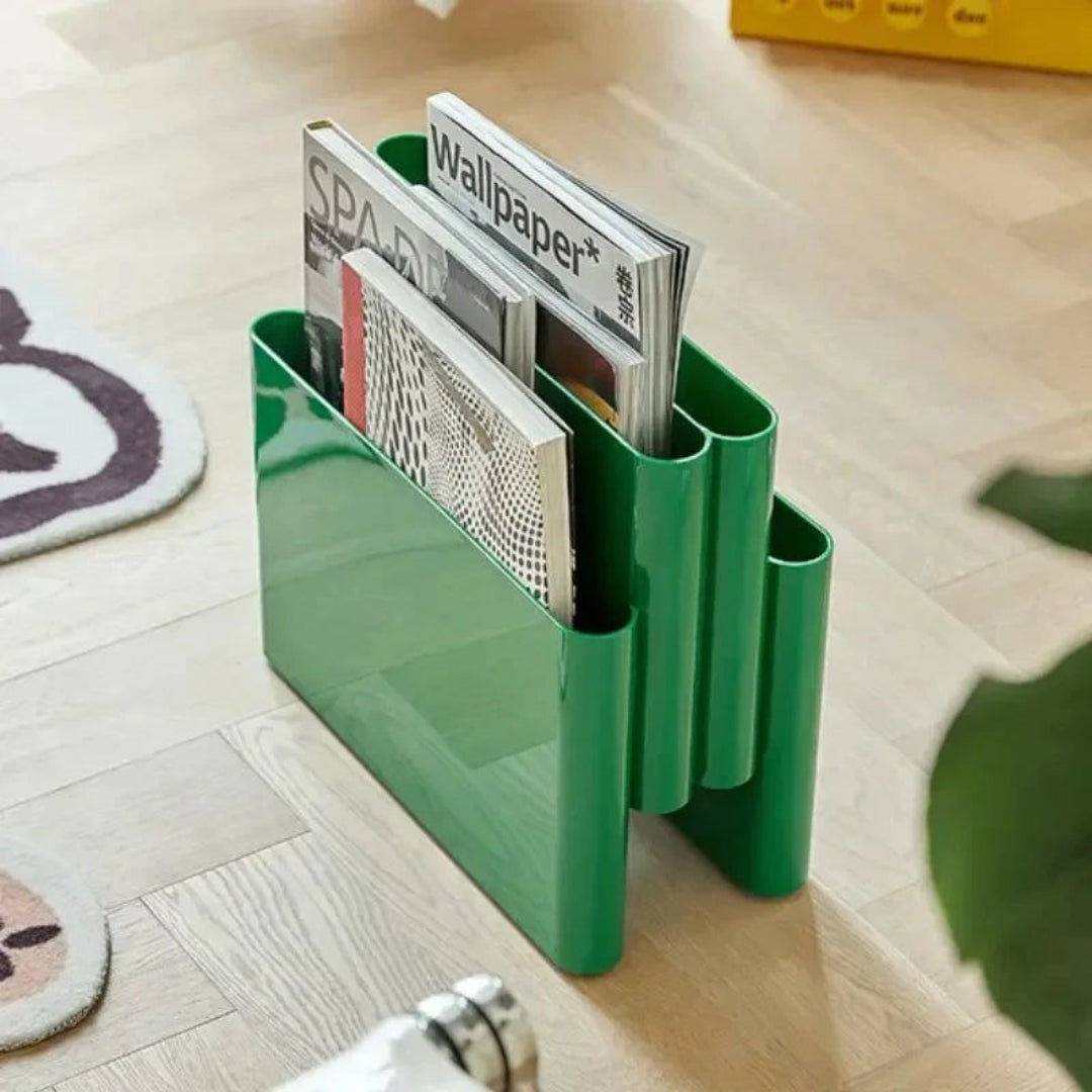 Modern Magazine Rack | Stylish Storage for Living Rooms Green