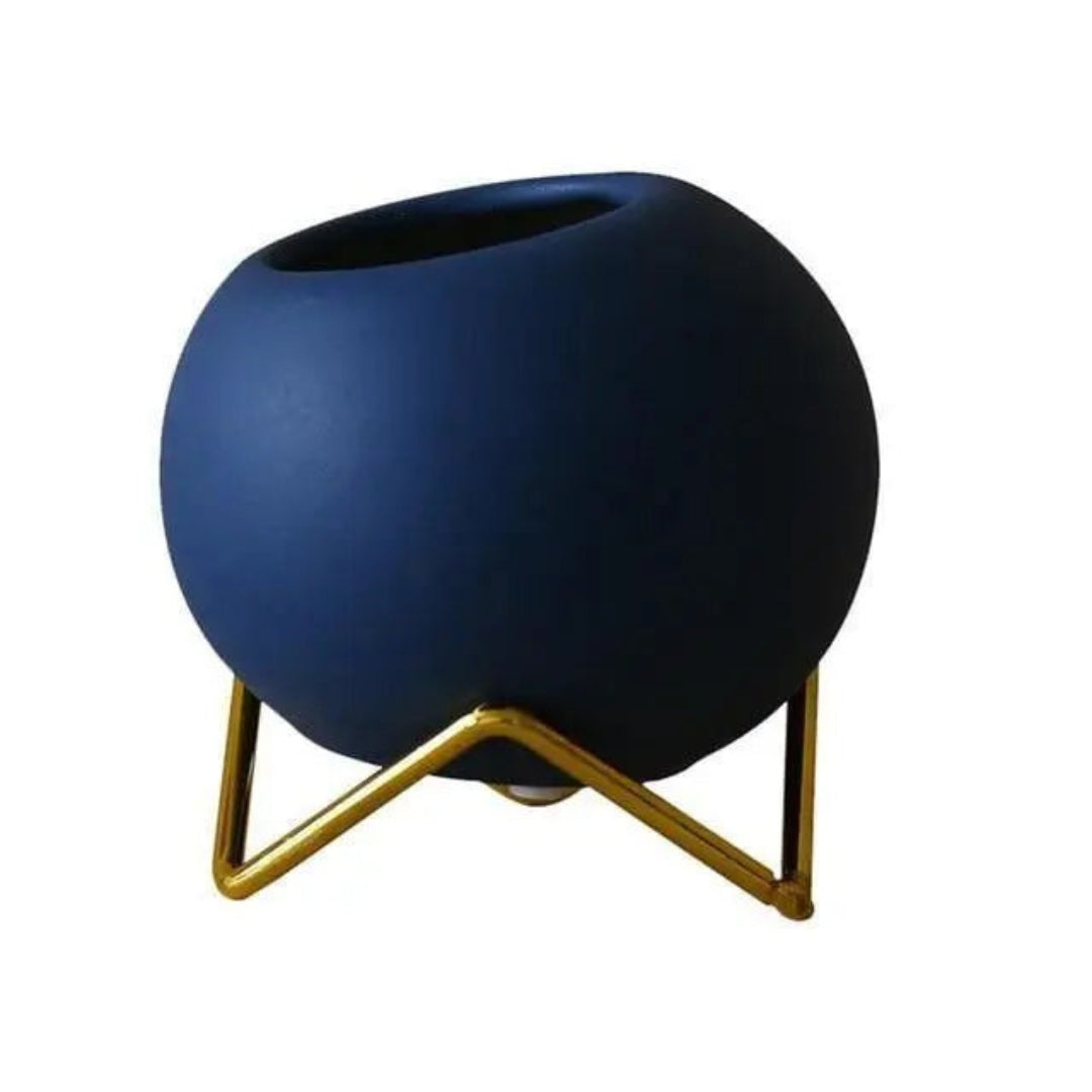 Modern Ceramic Plant Pot with Stand | Stylish Display Accent