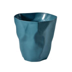 Sculptural Irregular Trash Can | Modern Space Accent Use Navy
