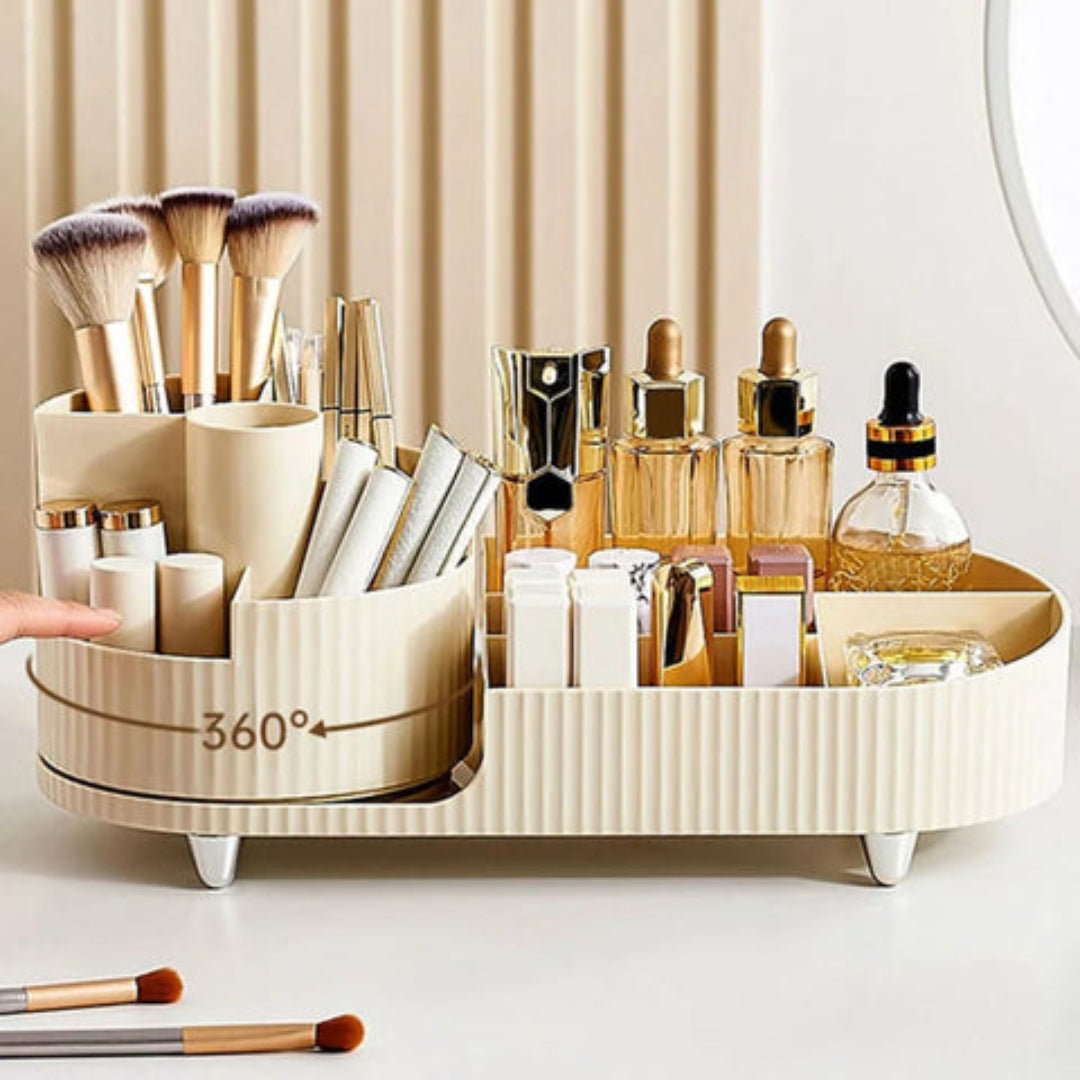 Luxury Rotating Beauty Organizer for Makeup and Vanity