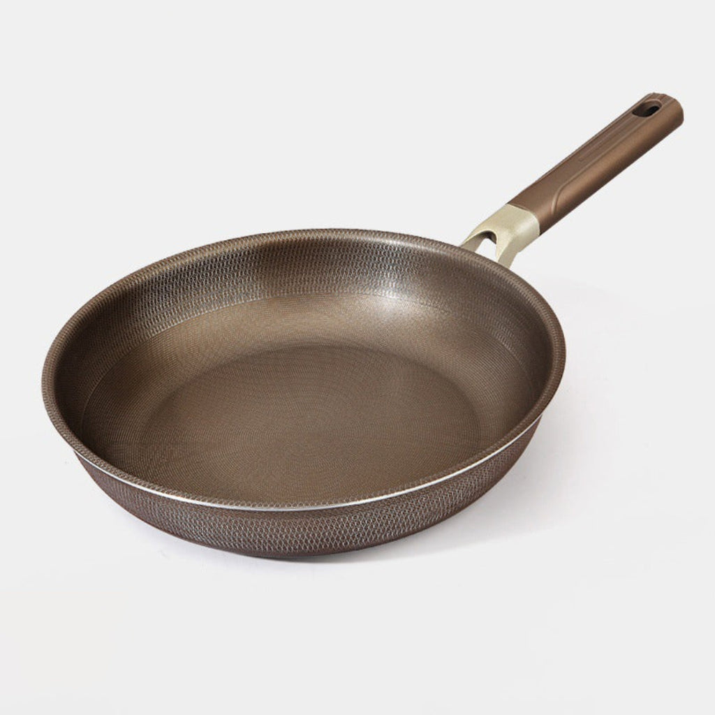 Stainless Steel Frying Pan with Non-Stick Coating Bronze