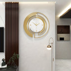 Premium 18 Inch Metal Wall Clock for Interior Styling