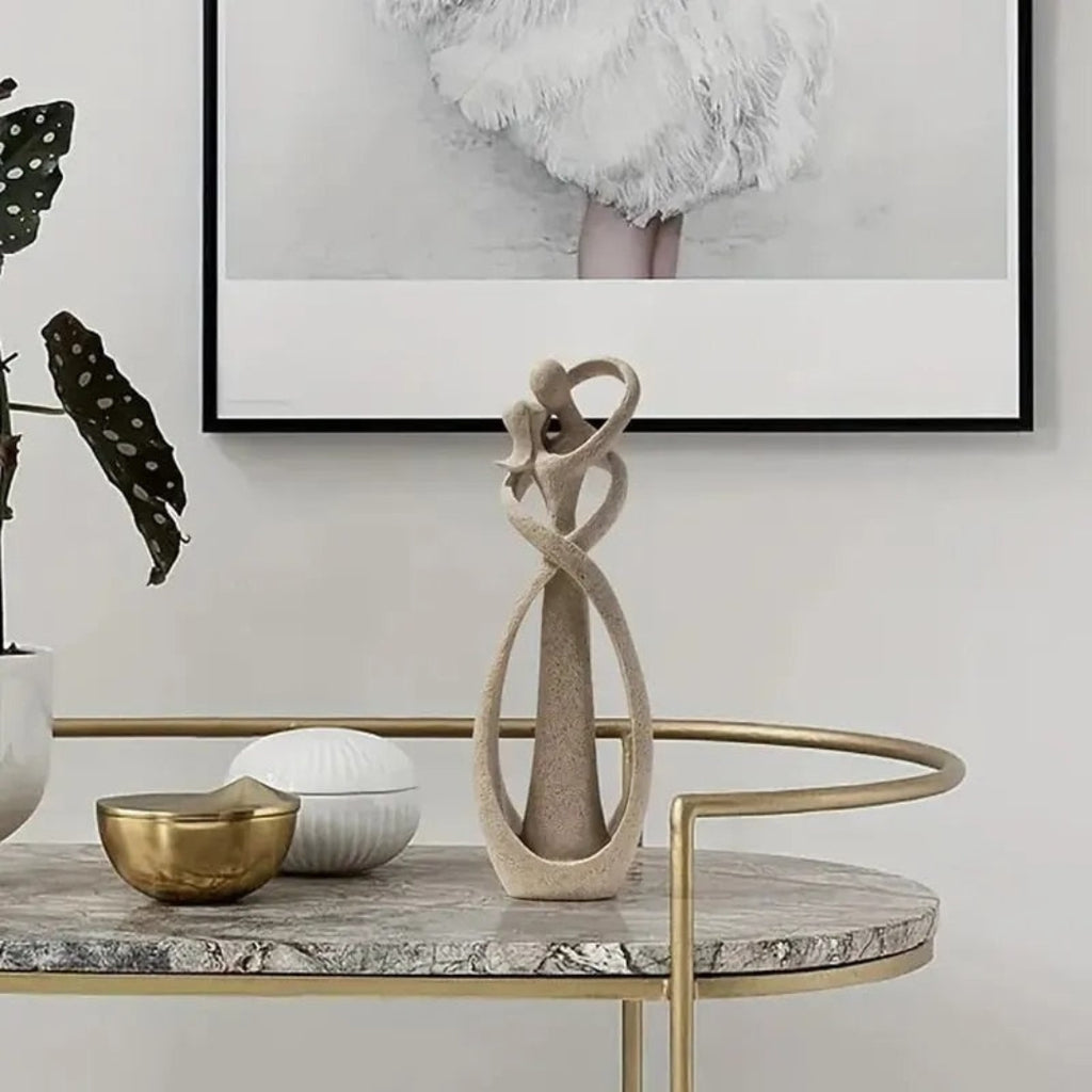 Classic Resin Sculpture with Refined Artistic Presence Aura