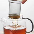 Modern Glass Teapot with Infuser 680ml Borosilicate Tea