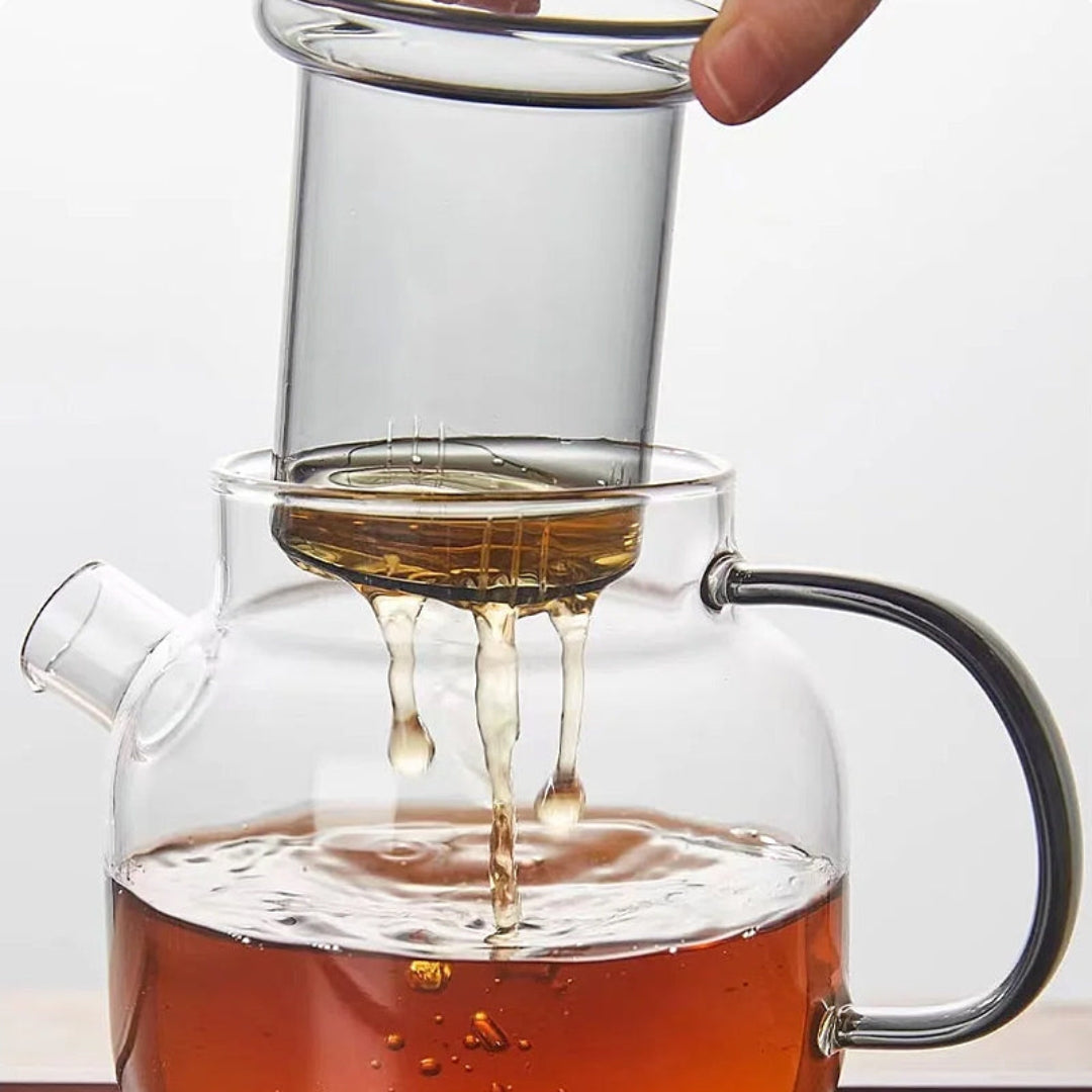 Modern Glass Teapot with Infuser 680ml Borosilicate Tea