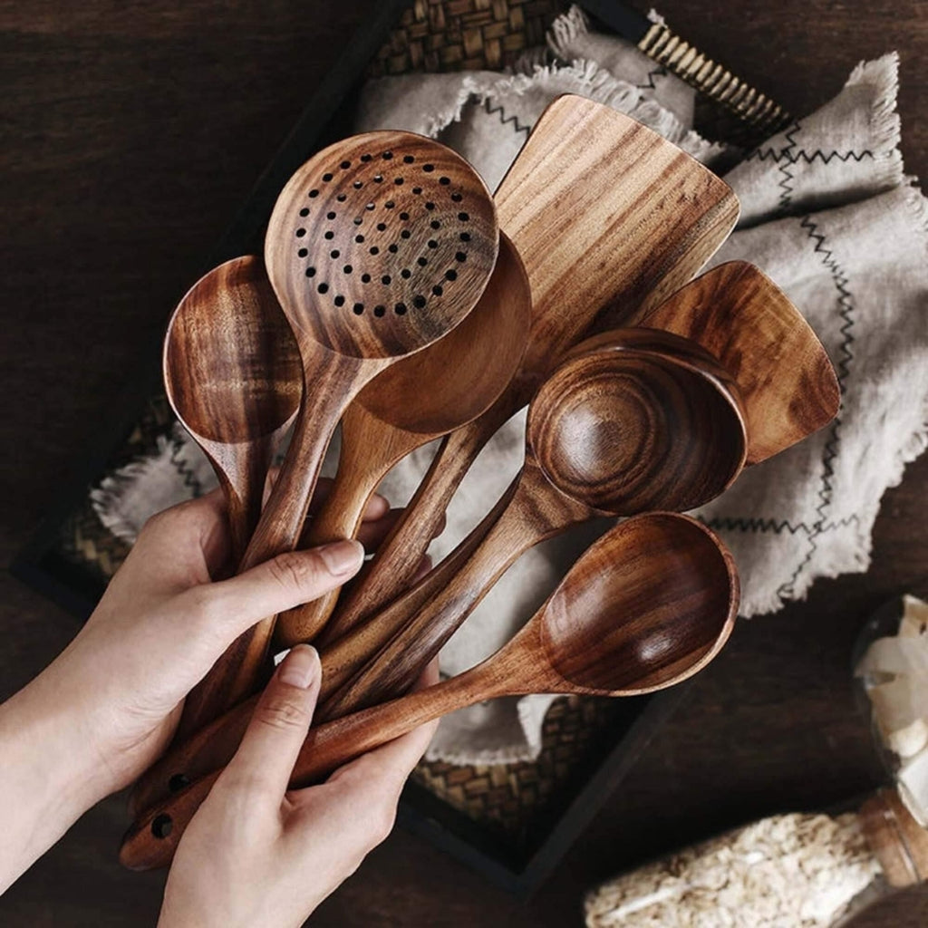 Artisan Wooden Cookware Set | Handcrafted Kitchen Tools