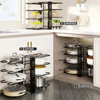 Heavy-Duty Pot and Pan Organizer | Space-Saving Kitchen Rack