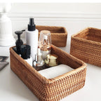 Handcrafted Rattan Storage Baskets for Stylish Organization Set Of 3