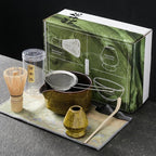 Authentic 7 Piece Japanese Matcha Set | Ceremonial Tea Yellow set