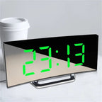 Modern Digital Alarm Clock | Clean Time Display for Interiors Green