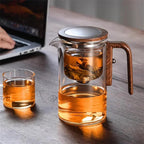 Luxury Glass Teapot with Built In Infuser for Tea Brewing
