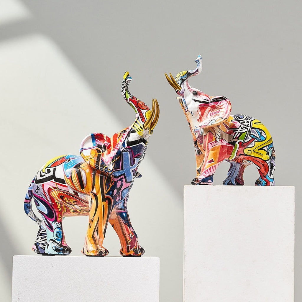 Artistic Elephant Sculpture with Nordic Inspired Home Decor