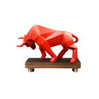 Dynamic Charging Bull Statue | Contemporary Decor Statement