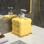Decorative Luxury Soap Dispenser for Bathroom and Kitchen Yellow