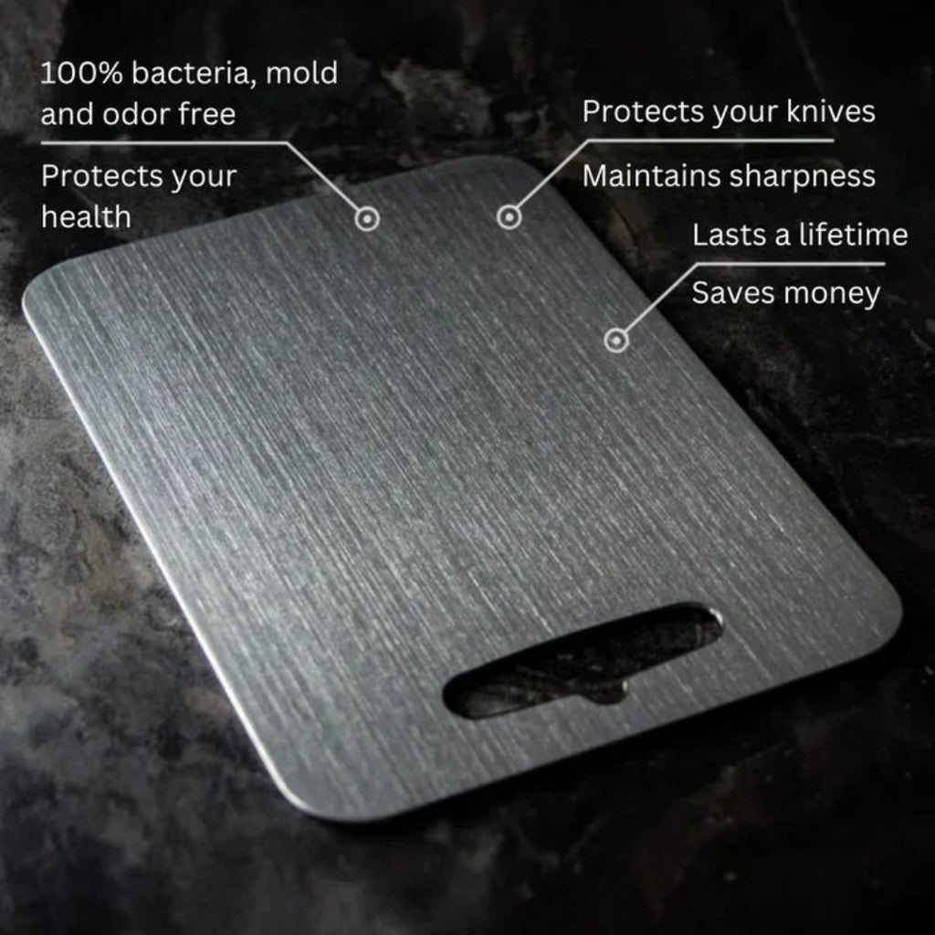 Heavy-Duty Stainless Steel Cutting Board | Food Prep Kitchen