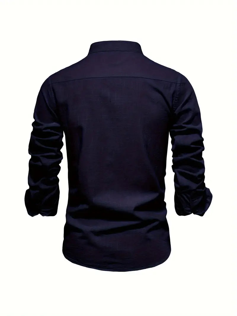 Men’s Comfortable Button-Up Shirt with Flattering Fit