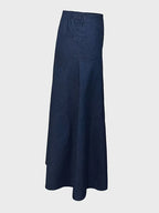 Women’s Long Flared Denim Skirt