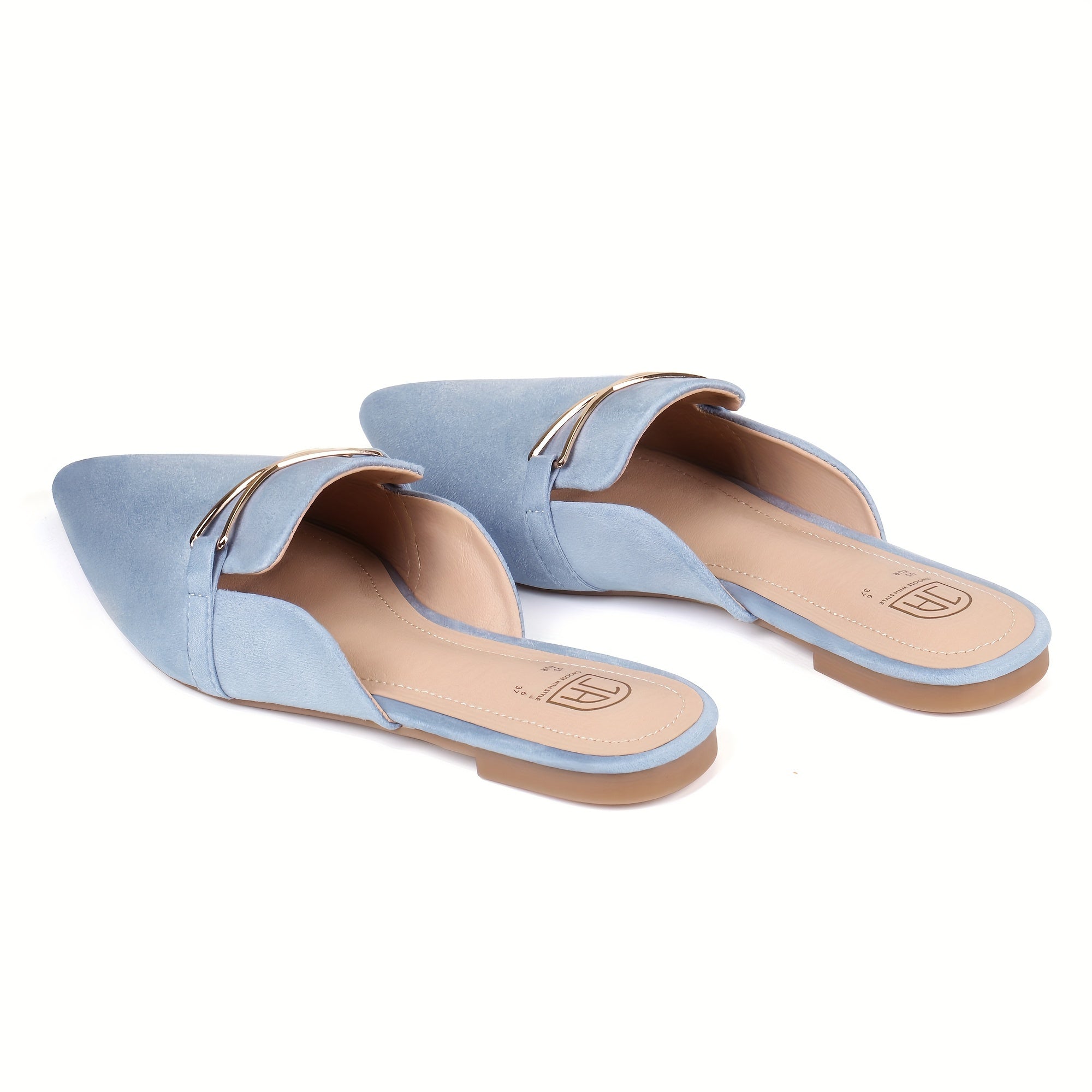Women’s Fashionable Flat Mules – Casual Everyday Footwear