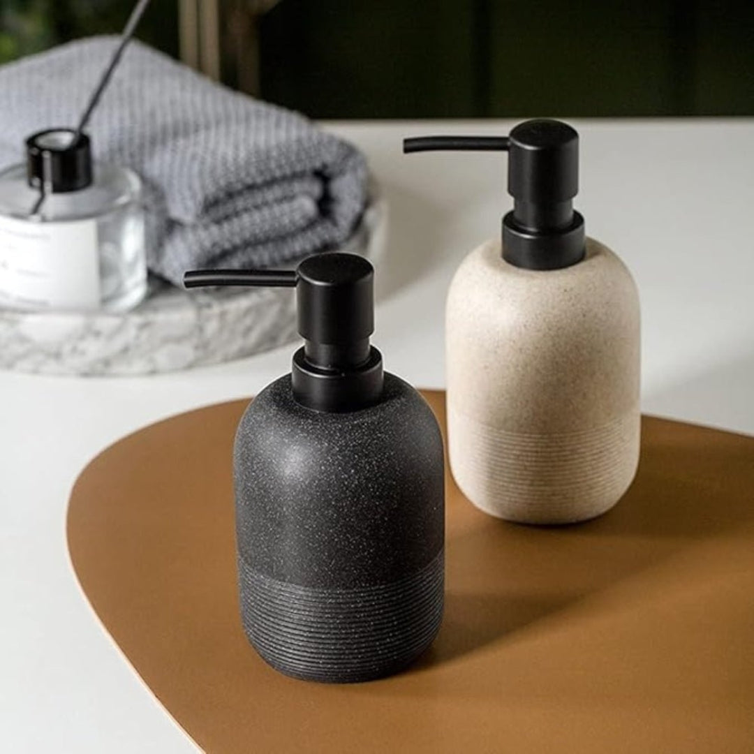 Elegant Resin Soap Dispenser | Stylish Bathroom Countertop