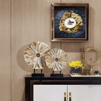 Elegant Round Resin Figurine | Subtle Luxury Home Accent