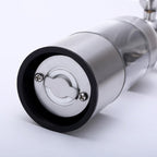 Rustic Wooden Salt and Pepper Mills with Exposed Mechanism