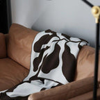 Modern Bohemian Living Blanket Featuring Abstract Design