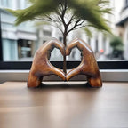 Artful Resin Sculpture for Timeless Love Inspired Decor