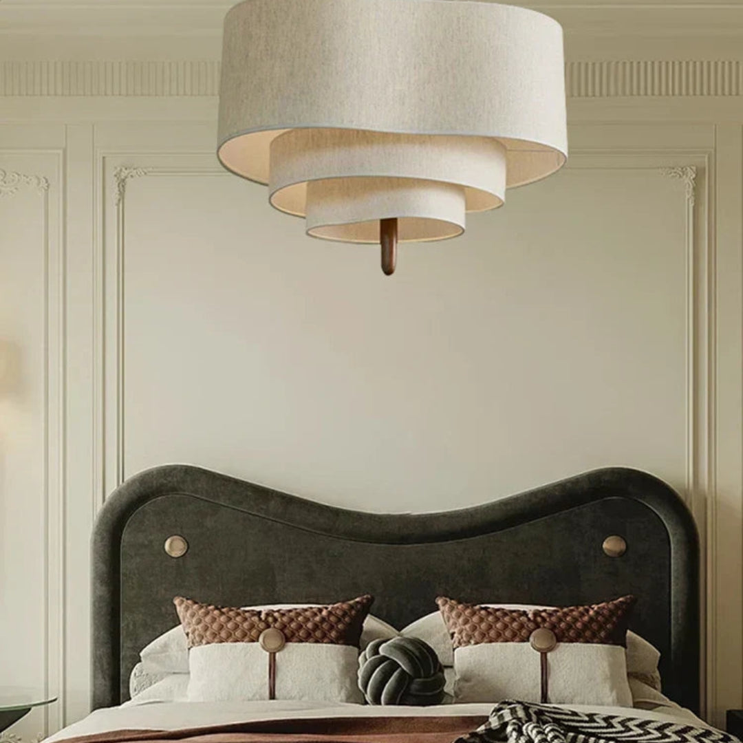 Sculptural Fabric Chandelier Ceiling Light | Modern Home