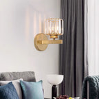 Elegant Crystal Wall Light Fixture | Round or Square Design