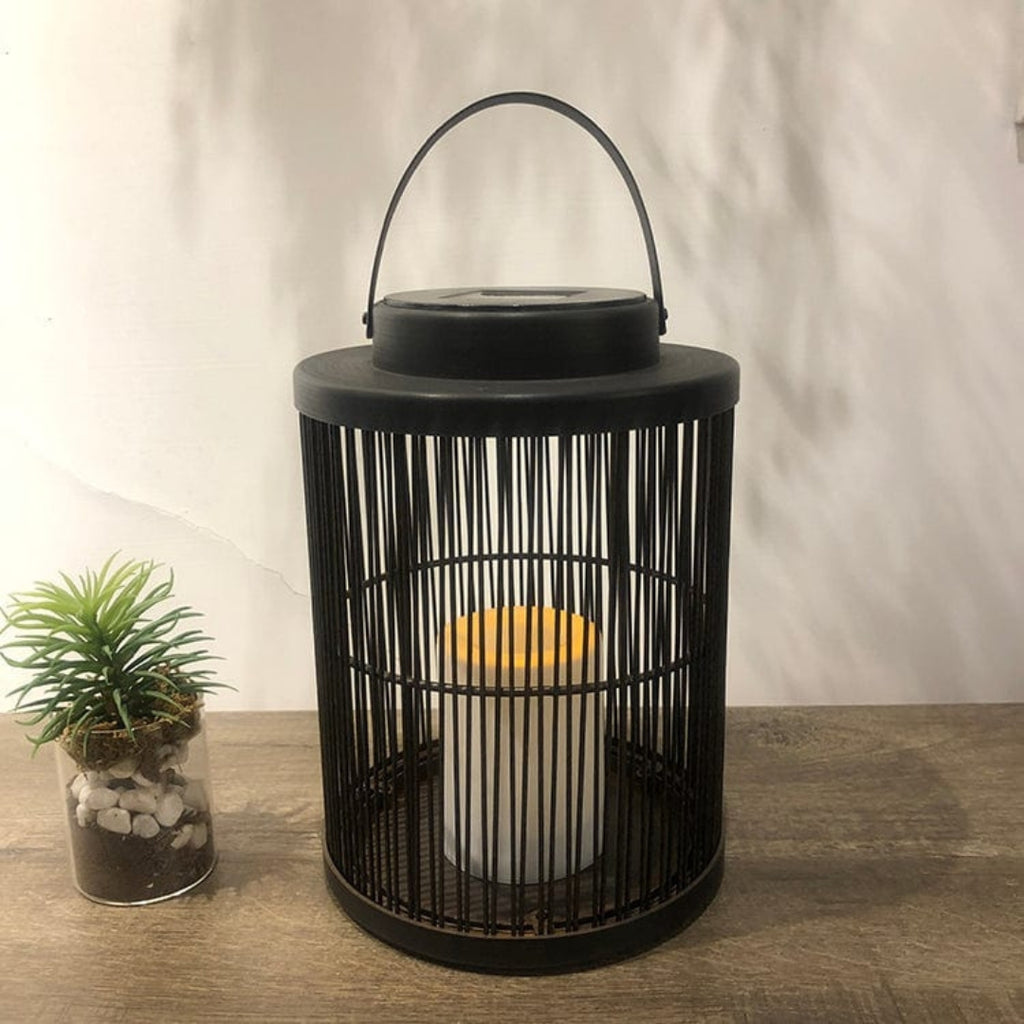 Coastal Solar Woven Lantern Light | Soft Outdoor Glow Use