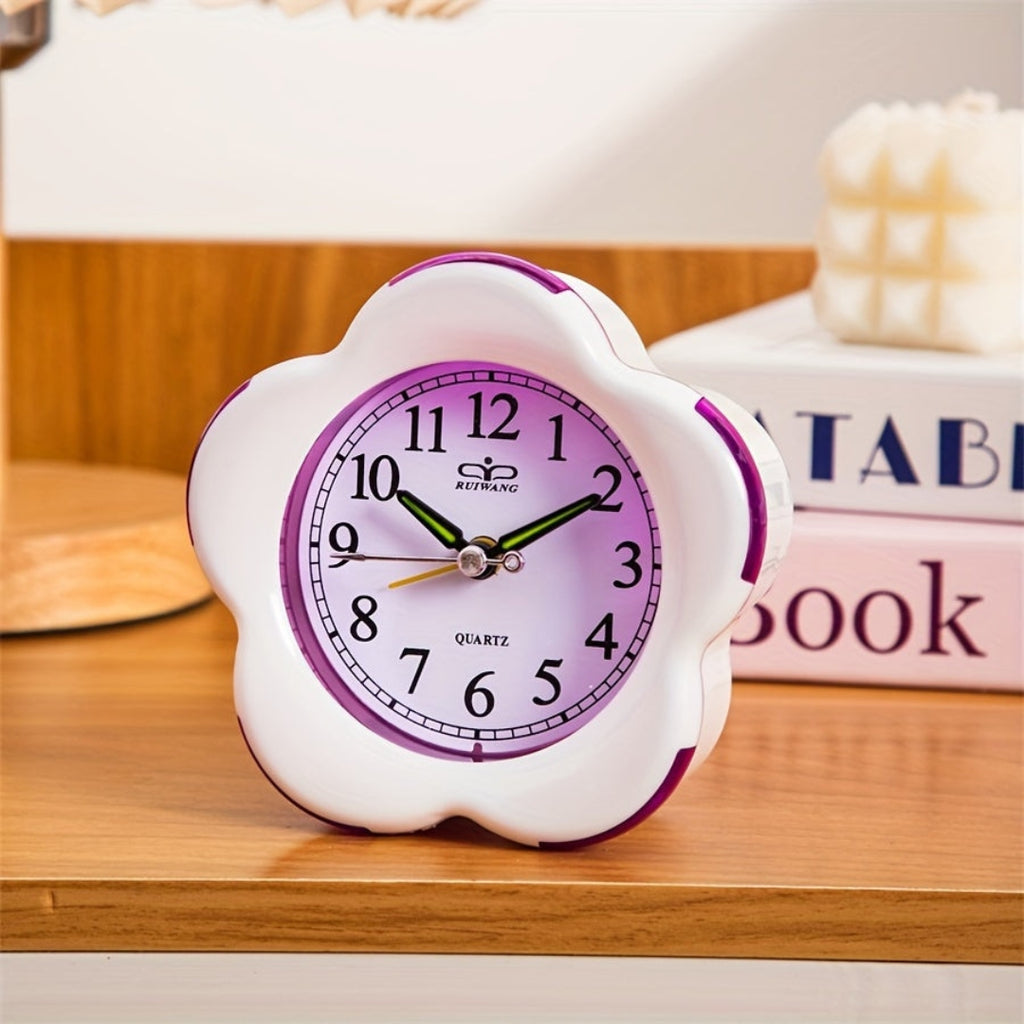 Sweet Floral Alarm Clock | Cozy Study Desk Accent Pink