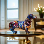 Sculptural Dachshund Dog Figurine | Artistic Home Decor
