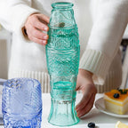 Playful Koi Fish Stackable Drinking Glasses Set of Four
